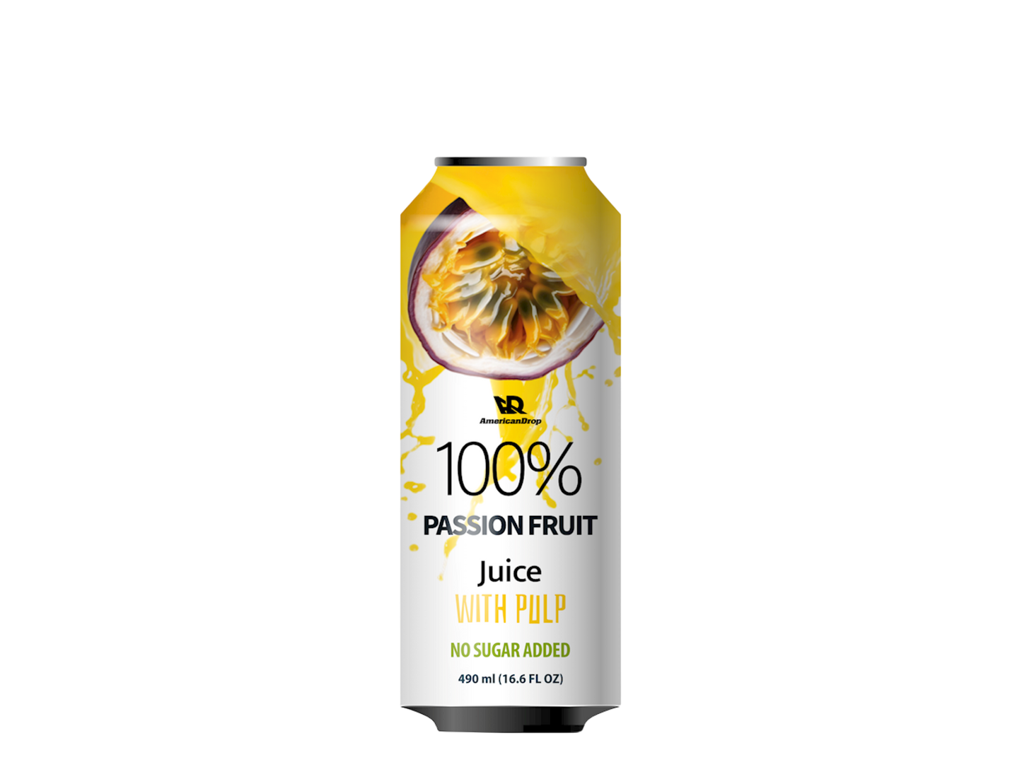Passion Fruit 100% Juice With Pulp | No Sugar Added - 490 ml | Pack of 6