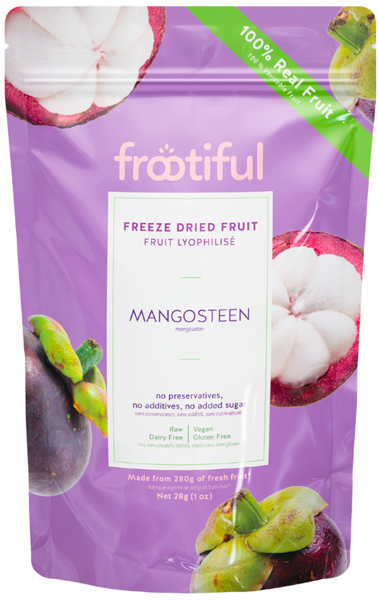 Frootiful Freeze Dried Fruit Mangosteen - 28 gr