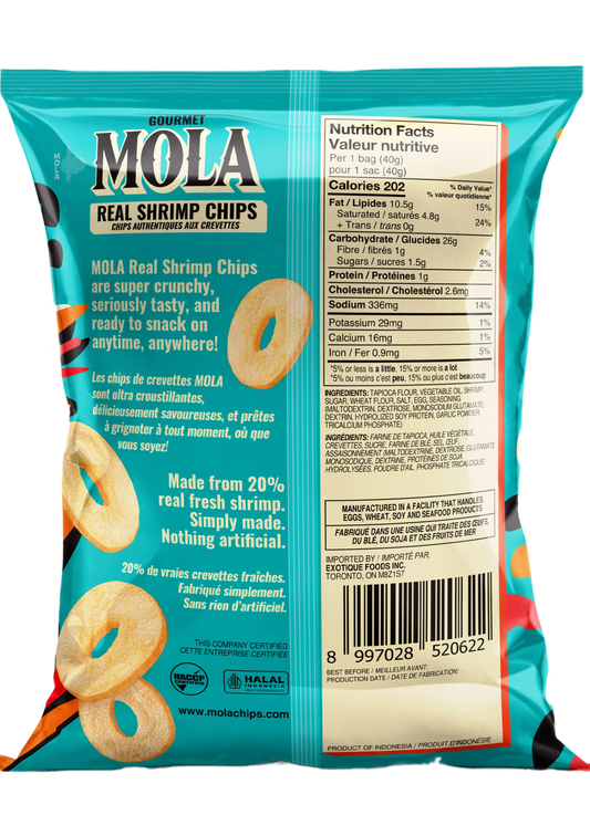 MOLA Real Shrimp Chips – Original Flavor (40g)