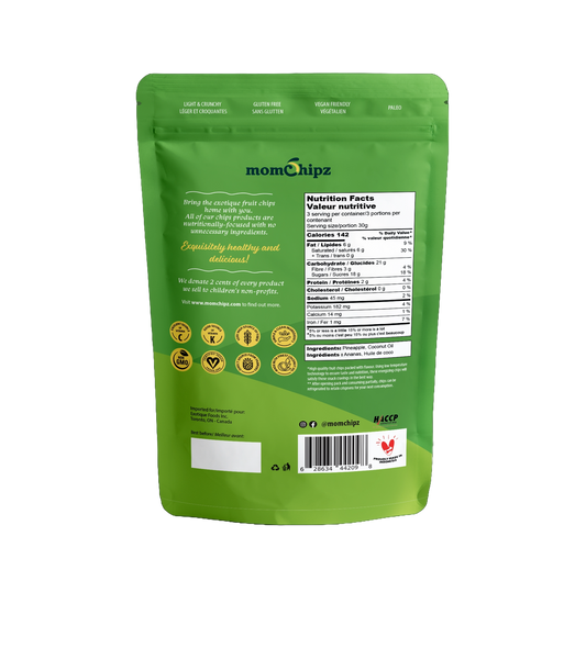 Momchipz Pineapple Chips - 85 GR | Healthy & Very Delicious | No Added Sugar