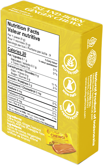 Chewgi Ginger Chews Candy Pineapple Pack