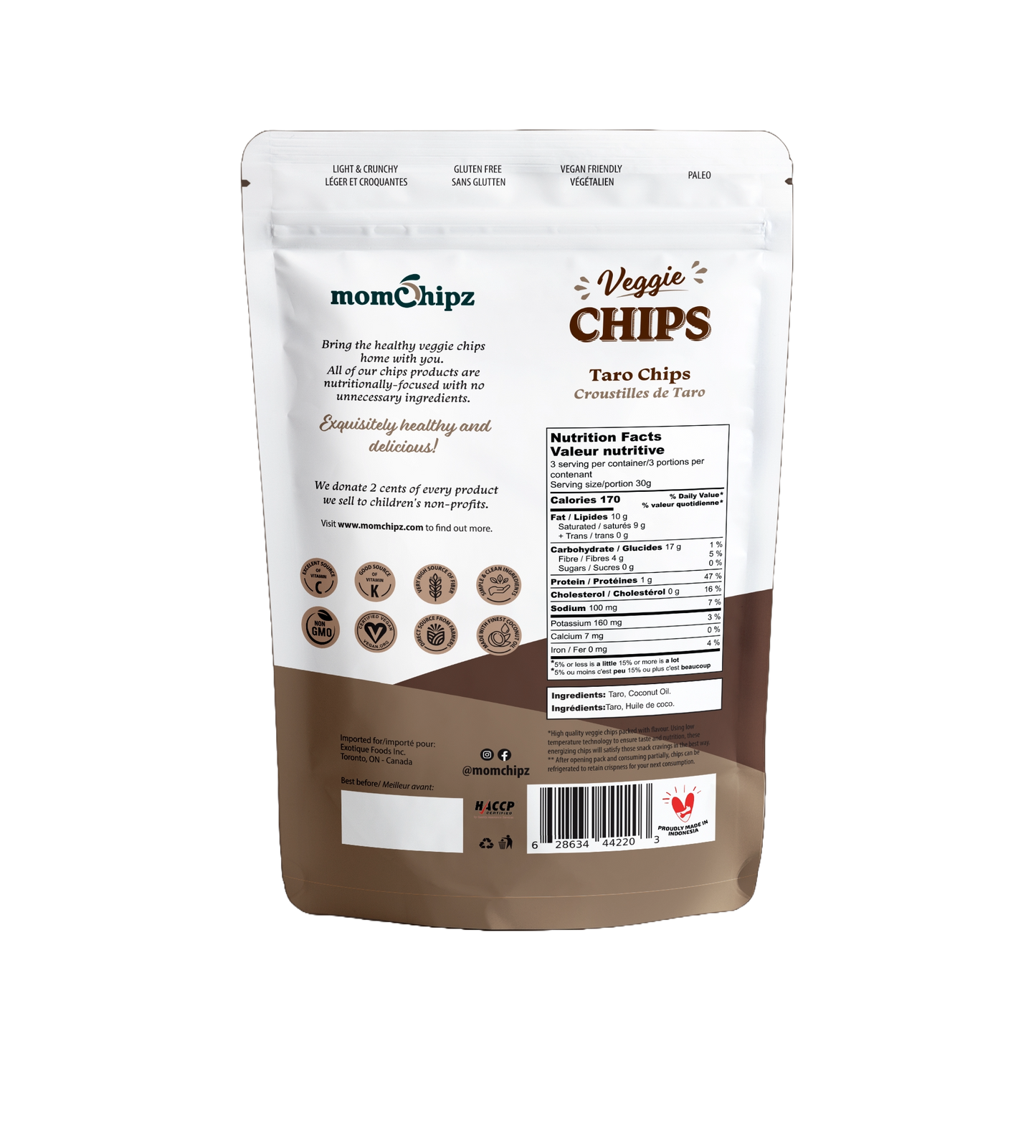 Momchipz Taro Chips - 85 Gr | Healthy & Very Delicious