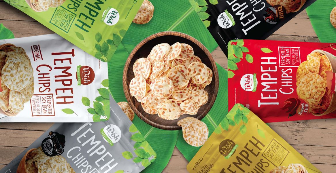 WOH Tempeh Chips Sour Onion & Cream - 70 Gr
