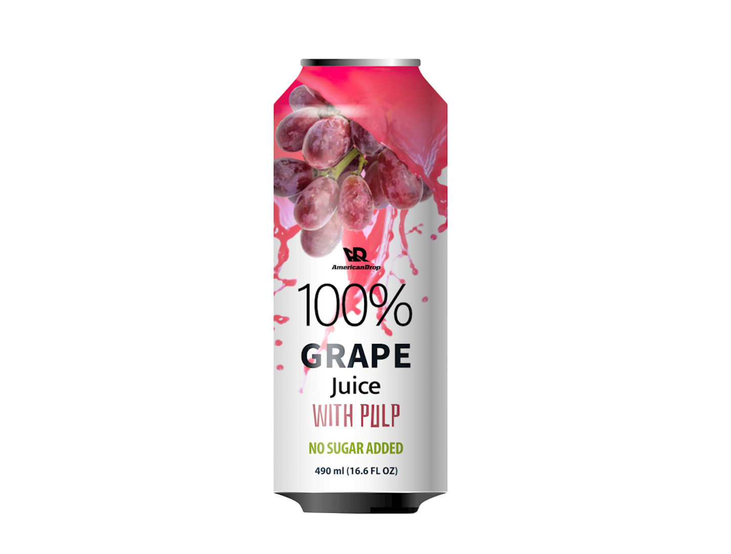 Red Grape 100% Juice With Pulp | No Sugar Added - 490 ml | Pack of 6