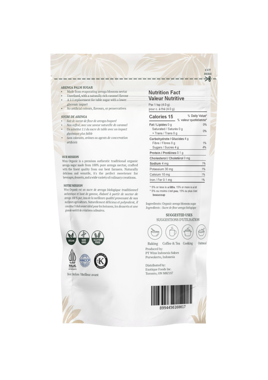 Wins Organic Arenga Sugar - 150 gr