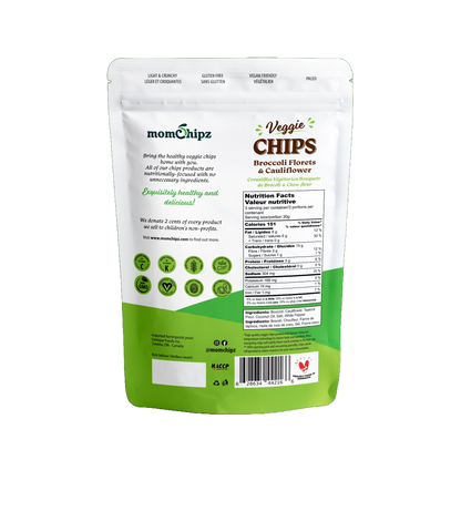 Momchipz Broccoli & Cauliflower Chips - 85 Gr | Healthy & Very Delicious
