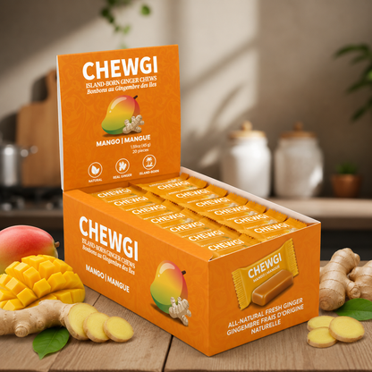 Chewgi Ginger Chews Candy Mango Pack