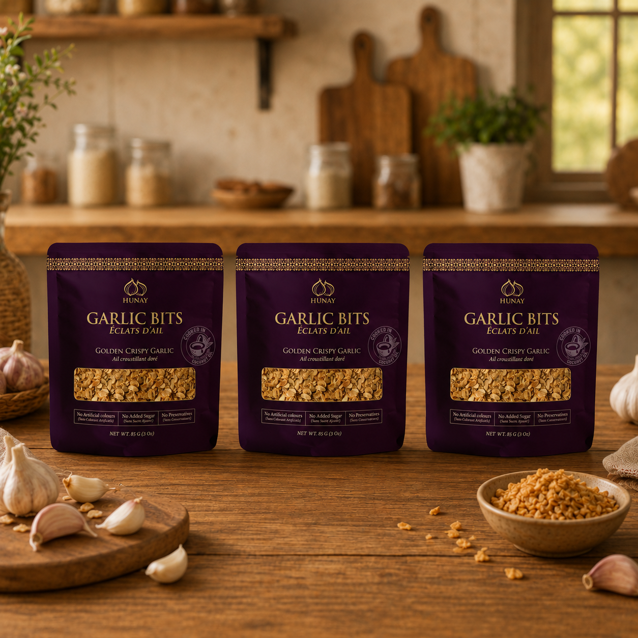 Hunay Golden Crispy Garlic