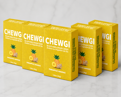 Chewgi Ginger Chews Candy Pineapple Pack