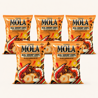MOLA Real Shrimp Chips Ebi Mayo - 40g