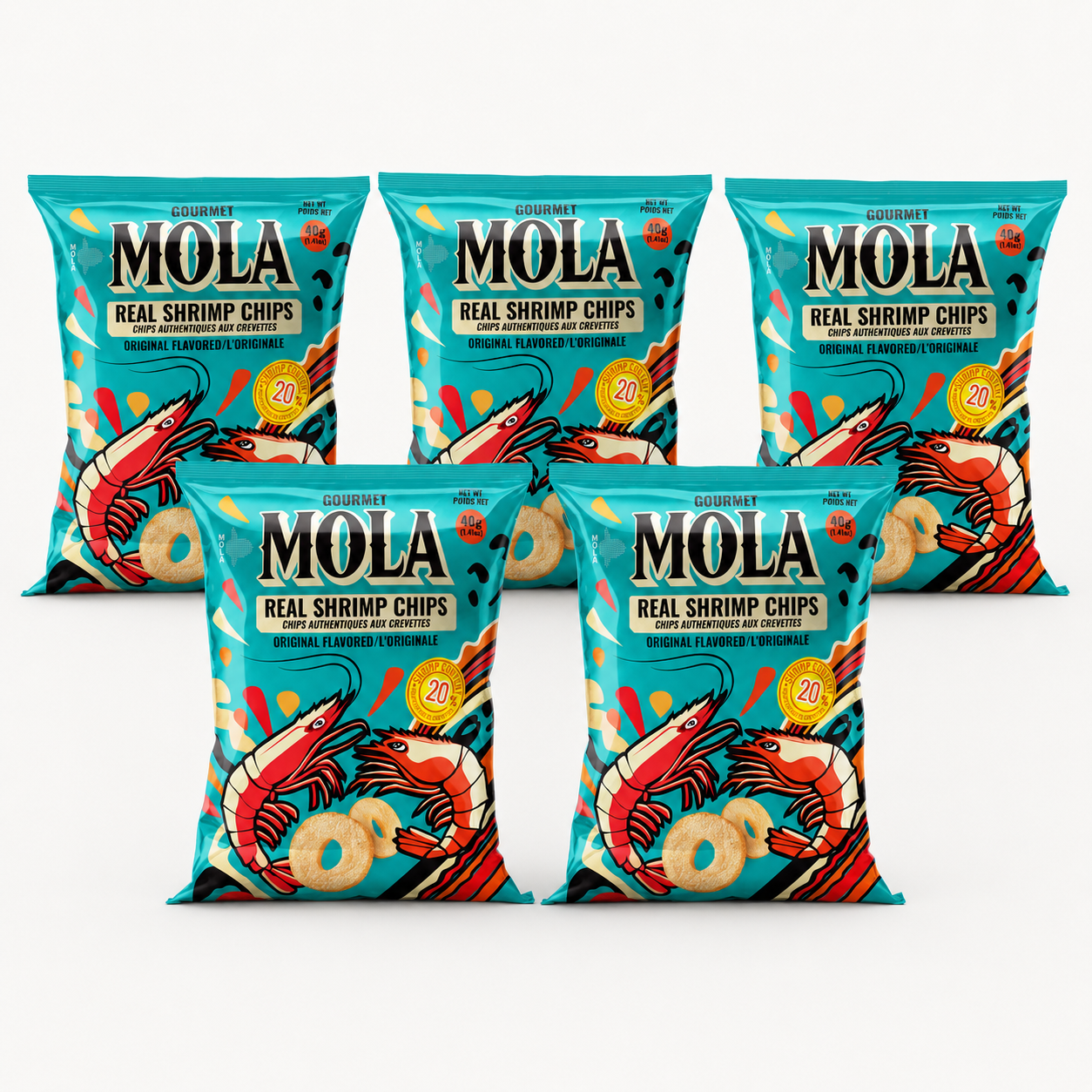 MOLA Real Shrimp Chips Original - 40g