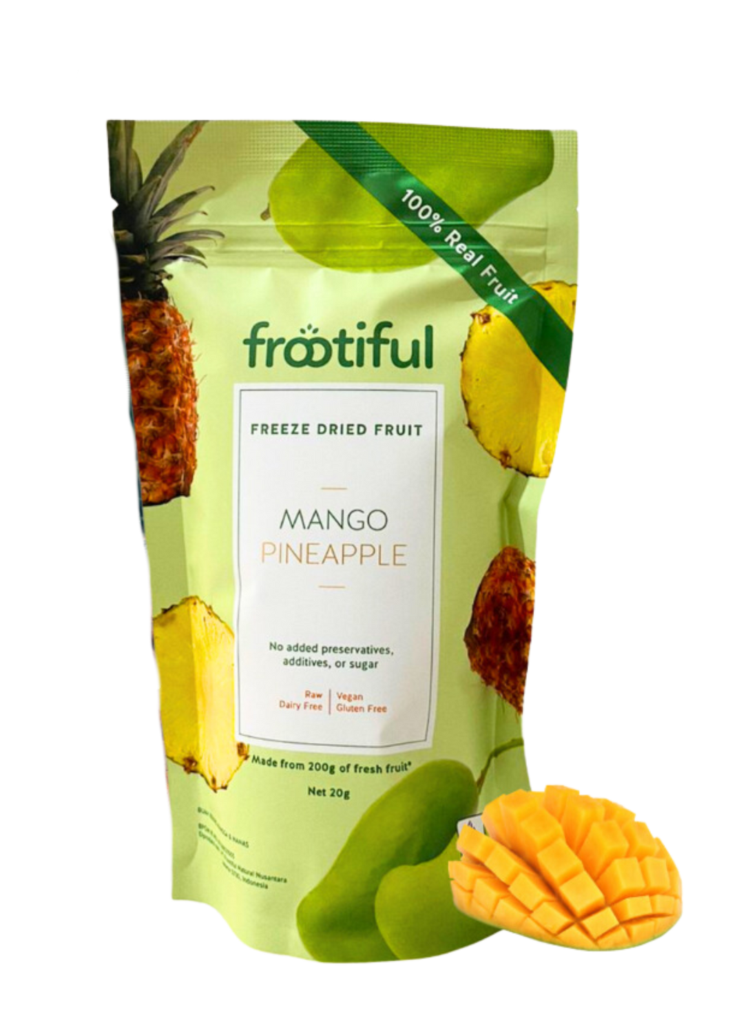 Frootiful Freeze Dried Fruit Mango Pineapple - 20gr
