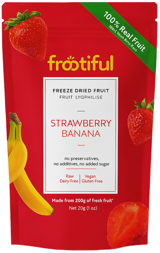 Frootiful Freeze Dried Fruit Strawberry Banana - 28 gr