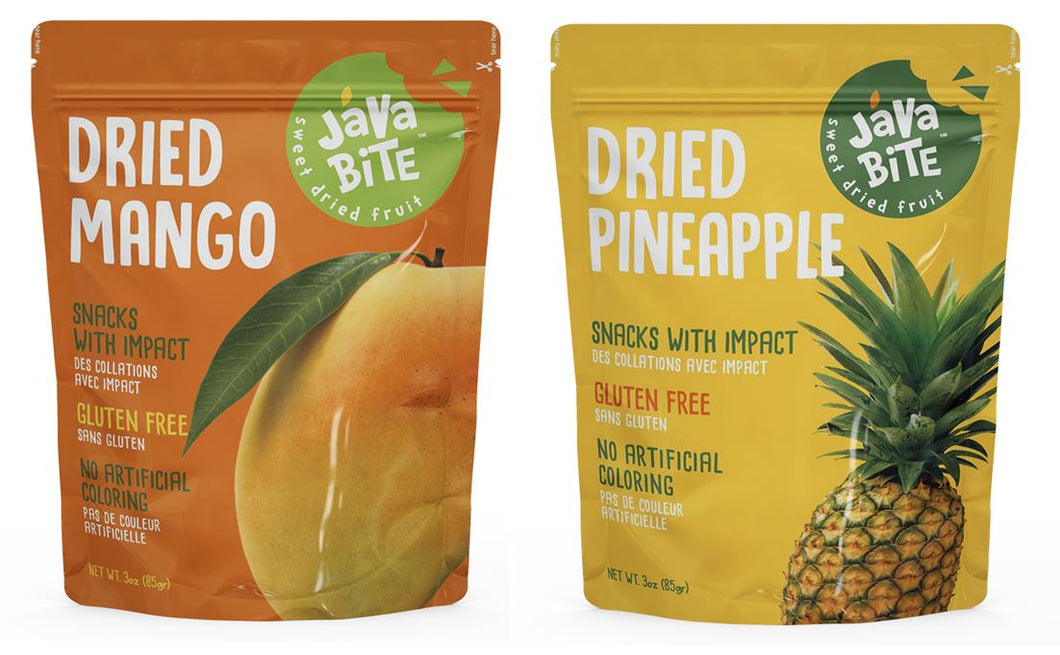 Java Bite Sweet Dried Mango and Pineapple (PACK OF 2)
