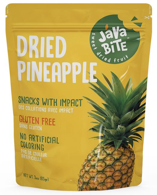 Java Bite Sweet Dried Pineapple | Dehydrated Fruit | Healthy Fruit Snack