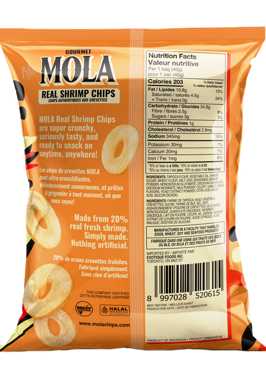 MOLA Real Shrimp Chips – Ebi Mayo Flavor (40g)