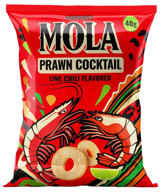 MOLA Real Shrimp Chips – Lime Chili Flavor (40g)