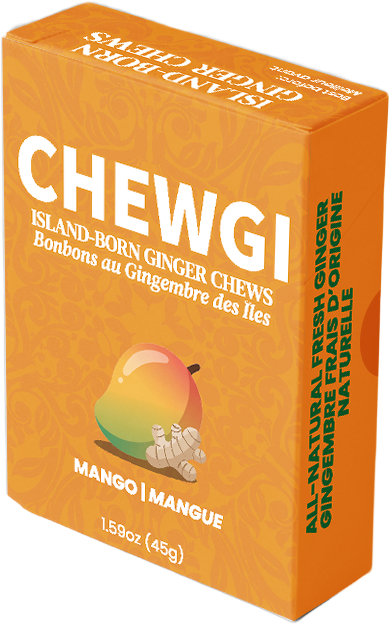 Chewgi Ginger Chews Candy Mango Pack