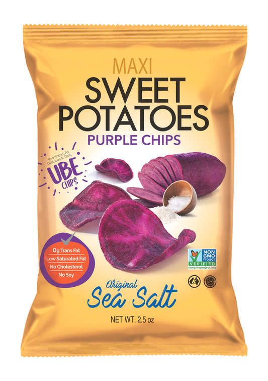 Maxi Purple Sweet Potatoes with Sea Salt | 70 gr