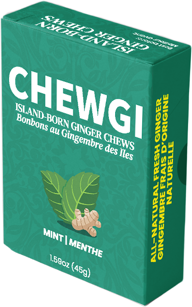 Chewgi Ginger Chews Candy Mint Pack