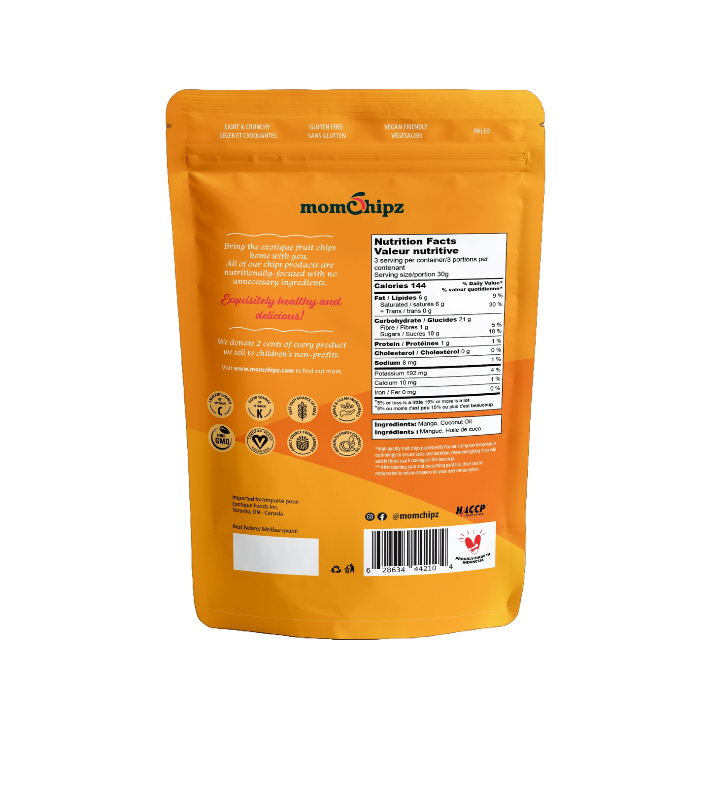 Momchipz Mango Chips - 85 Gr | Healthy & Very Delicious