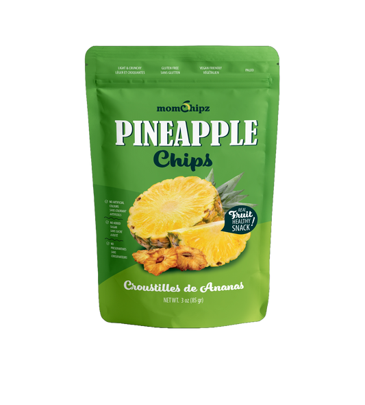 Momchipz Pineapple Chips - 85 GR | Healthy & Very Delicious | No Added Sugar