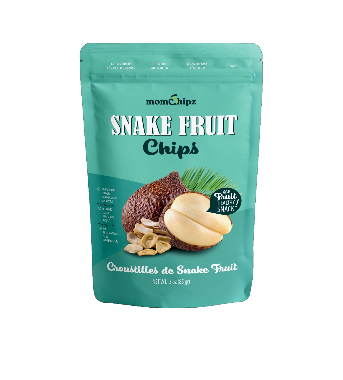 Momchipz Snake Fruit Chips - 85 Gr | Healthy & Very Delicious