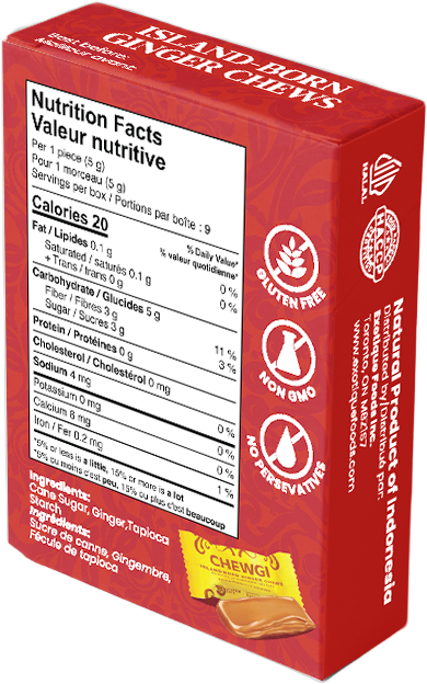 Chewgi Ginger Chews Candy Original Pack
