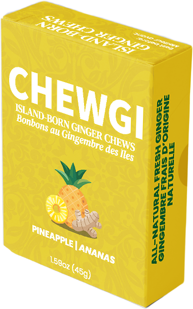 Chewgi Ginger Chews Candy Pineapple Pack