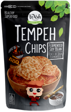 Load image into Gallery viewer, WOH Tempeh Chips BBQ Flavor - 70 Gr
