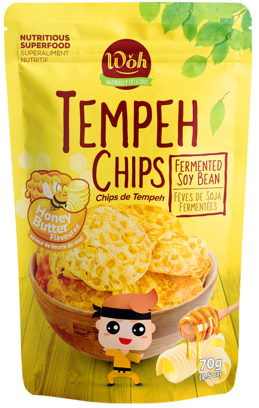 WOH Tempeh Chips Honey Butter - 70 Gr