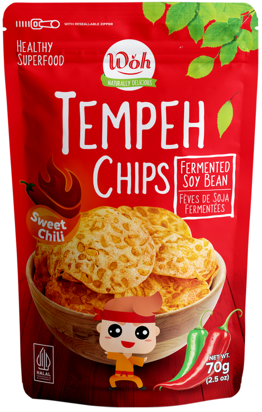 WOH Tempeh Chips Sweet Chili - 70 Gr