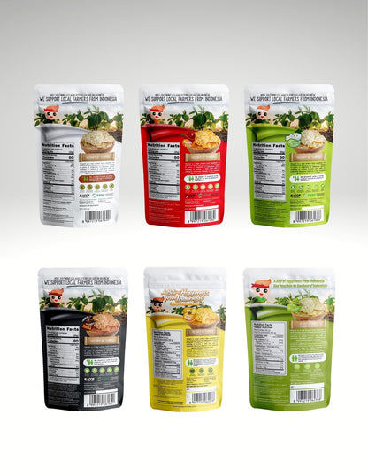 Woh Tempeh Chips Assorted - 70 Gr (Pack of 6)