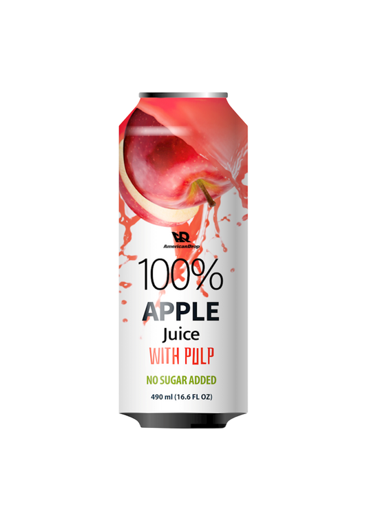 Apple 100% Juice With Pulp | No Sugar Added 490 ml | Pack of 6