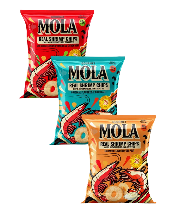 MOLA Real Shrimp Chips – PACK OF 3