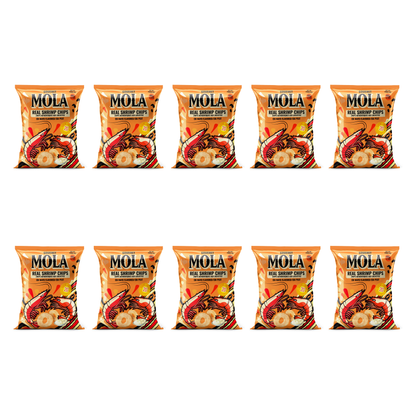 MOLA Real Shrimp Chips Ebi Mayo - 40g