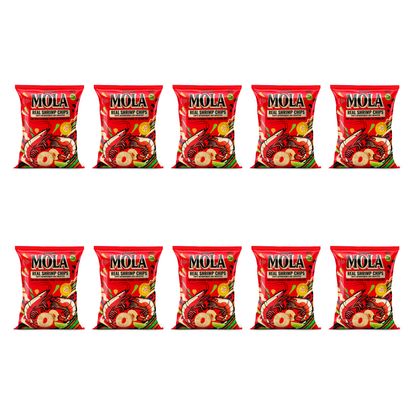 MOLA Real Shrimp Chips Lime Chili - 40g