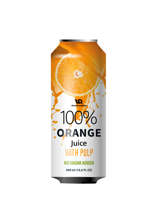 Orange 100% Juice With Pulp | No Sugar Added - 490 ml | Pack of 6