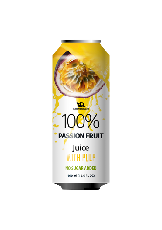 Passion Fruit 100% Juice With Pulp | No Sugar Added - 490 ml | Pack of 6