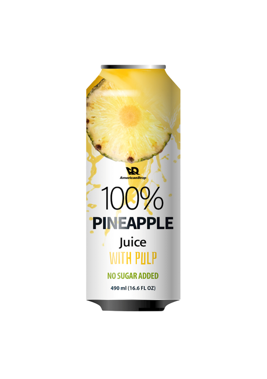Pineapple 100% Juice With Pulp | No Sugar Added - 490 ml | Pack of 6