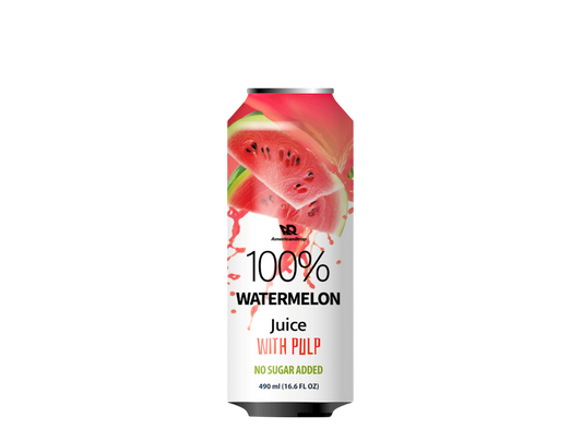 Watermelon 100% Juice With Pulp | No Sugar Added - 490 ml | Pack of 6